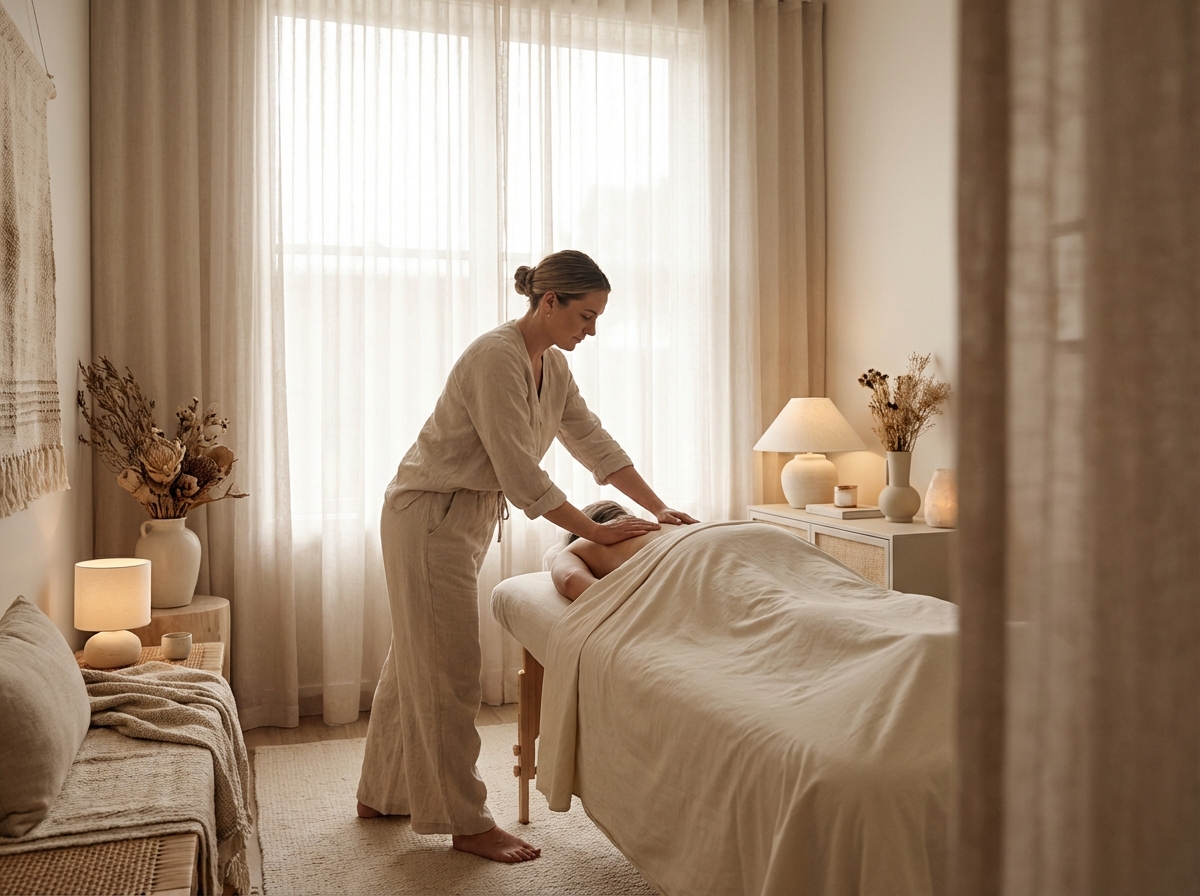 Full body massage session